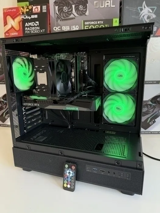 Žaidimų kompiuteris Ryzen 5 2600X / RTX 3060 12 GB / 16 GB RAM / 512 GB NVMe + 1 TB HDD