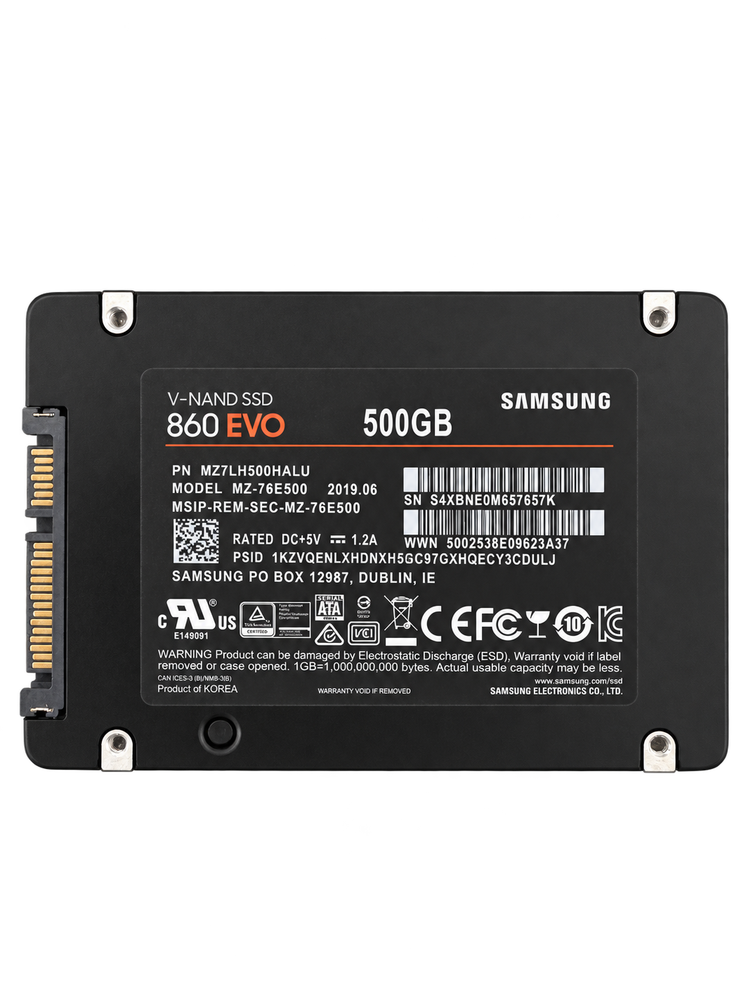 Samsung 860 EVO 500GB SATA SSD